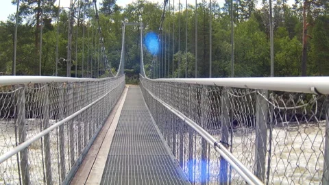 Janiskoski bridge Stock Footage 244536611