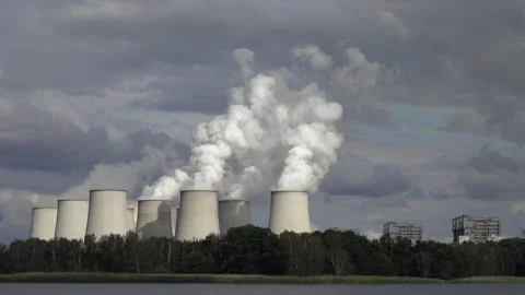 Jänschwalde power plant, Germany Stock Footage 204057997