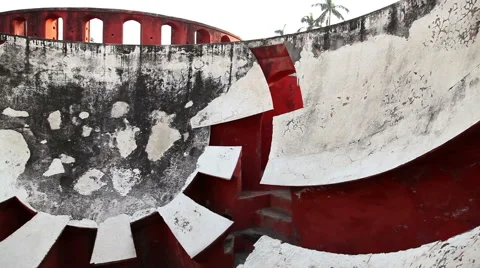 Jantar Mantar observatory Stock Footage 53863219