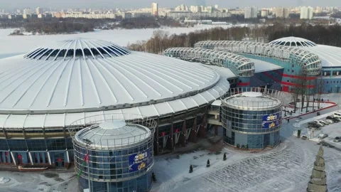 January 16, 2021.Modern complex of the state cultural and sports institution Stock Footage 146828321