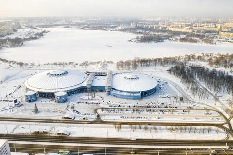 January 16, 2021.Modern complex of the state cultural and sports institution  Stock Photos