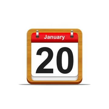 January 20. Stock Illustration
