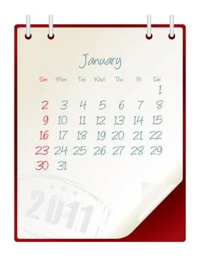 January 2011 Stock Illustration