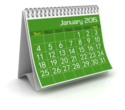 January 2015 Stock Illustration