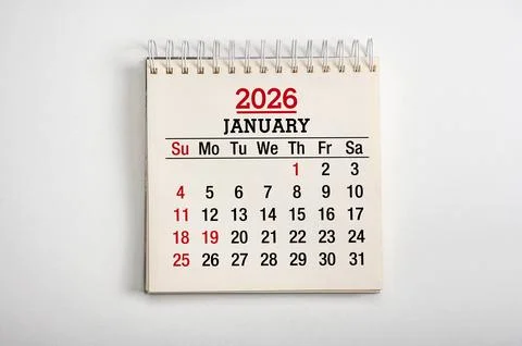 January 2026. Resolution, strategy, solution, goal, business and holidays. .. Stock Photos