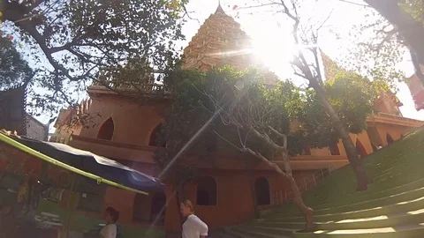 January 30, 2012 Thailand. Excursion to the Church of the Tiger. Travel to Stock Footage 98030499