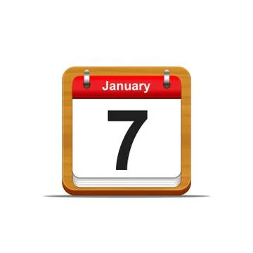 January 7. Stock Illustration