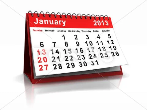January Stock Illustration