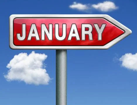 January Stock Illustration