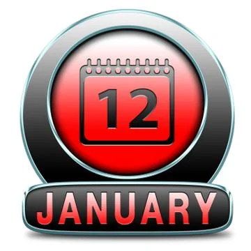 January Stock Illustration