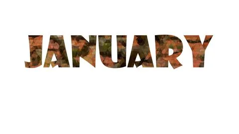 JANUARY Stock Illustration