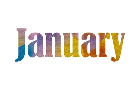 January Stock Illustration