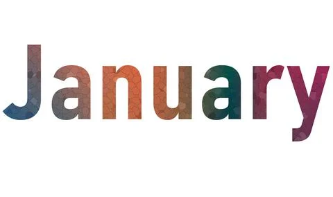 January Stock Illustration