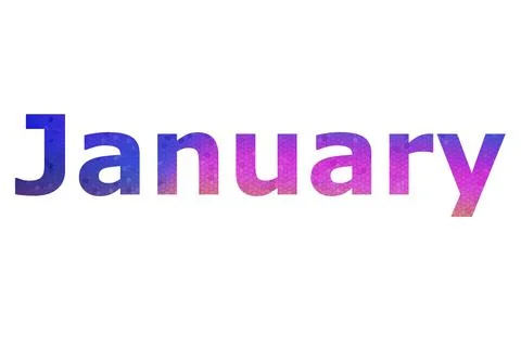 January Stock Illustration