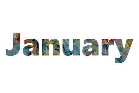 JANUARY Stock Illustration