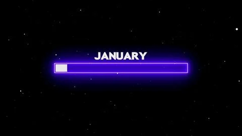 January month starts loading in gallery Stock Illustration
