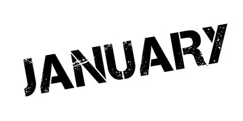 January rubber stamp Stock Illustration