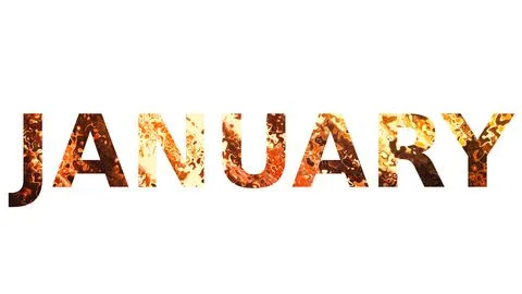 JANUARY text image - Typography stock design word image Stock Illustration