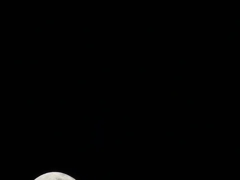 January Wolf Moon 99.6% Full.  Waxing Gibbous. Stock Footage 71357800