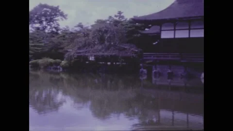 Japan 1969, Typical Japanese house Stock Footage