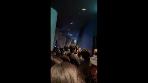 Japan: 20 Trapped in Elevator at Tokyo Skytree, 1,200 Stranded on Observa... Stock Footage 329467417