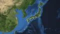 Japan. 3d earth in space - zoom in on Japan contoured 4k 4k or 4k+ Resolution