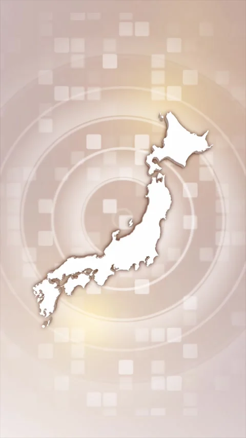 Japan Animated Map Stock Footage 275900096