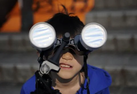 Japan Annular Eclipse - May 2012 Stock Photos