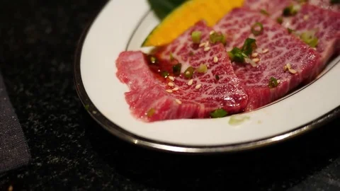 Japan beef soft focus Stock Footage 79843365