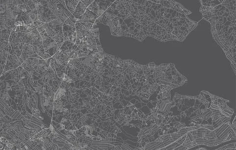 Japan city map. vector illustration with black background Stock-Illustration
