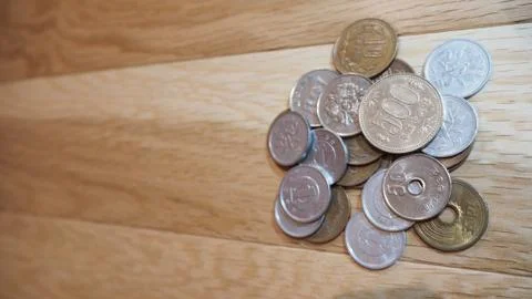 Japan Coins currency (code: JPY ,Japanese yen) Stock Photos