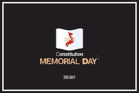 Japan constitution memorial day vector design. Stock Illustration