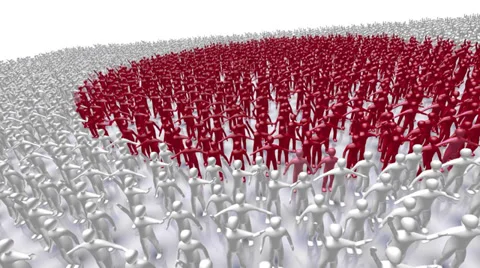 Japan Crowd People Video stock 35116489