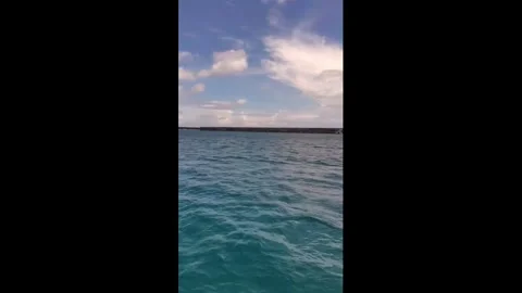 Japan: Diving Instructor Captures Calm Seas Off Okinawa As Japan Issues T... Stock Footage 336526569