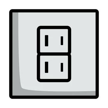 Japan Electrical Socket Icon Illustrazione stock