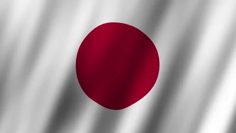 Japan Flag animation Stock-Footage 304178984