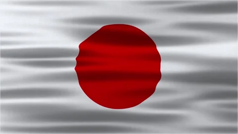 Japan flag animation Stock Footage 312484339