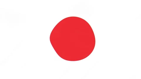 Japan Flag Animation for presentation of Japan Video stock 337773113