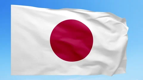 Japan Flag Animation – Seamless Loop (4K UHD) Stock Footage 318006890