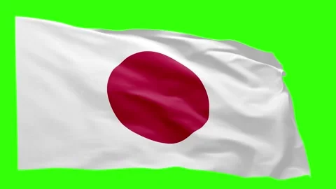 Japan Flag Animation – Seamless Loop (4K UHD) Stock Footage 318006891