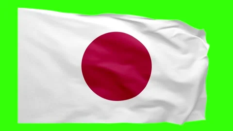 Japan Flag Animation – Seamless Loop (4K UHD) Stock Footage 318006892