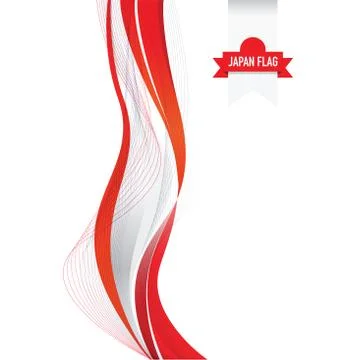Japan flag background Stock Illustration