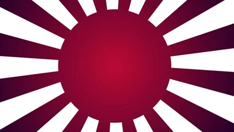 Japan flag Circle Rotation Stock Footage 204779698