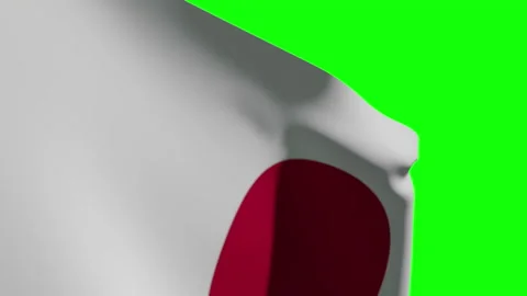 Japan Flag Close Видео 136119807