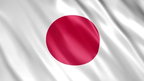 Japan Flag Stock Footage 123775865