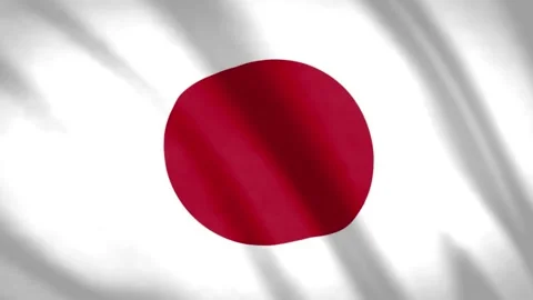 Japan Flag  Stock Footage 188133929