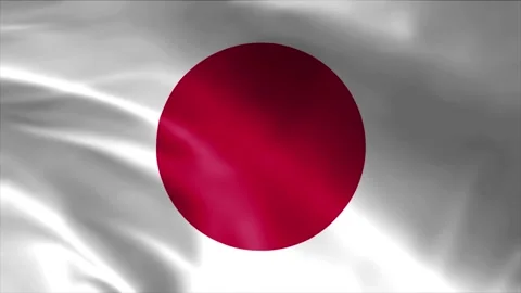 Japan Flag Stock Footage 262499952