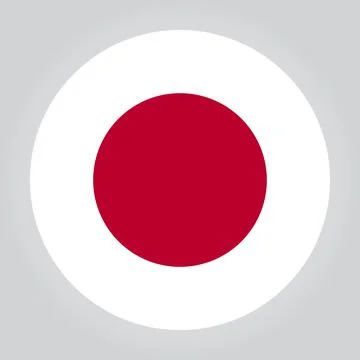 Japan flag icon vector for your web design, logo, infographic, UI. illustrati Illustrazione stock
