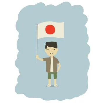 Japan flag Stock-Illustration