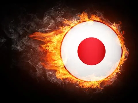 Japan Flag Illustrazione stock